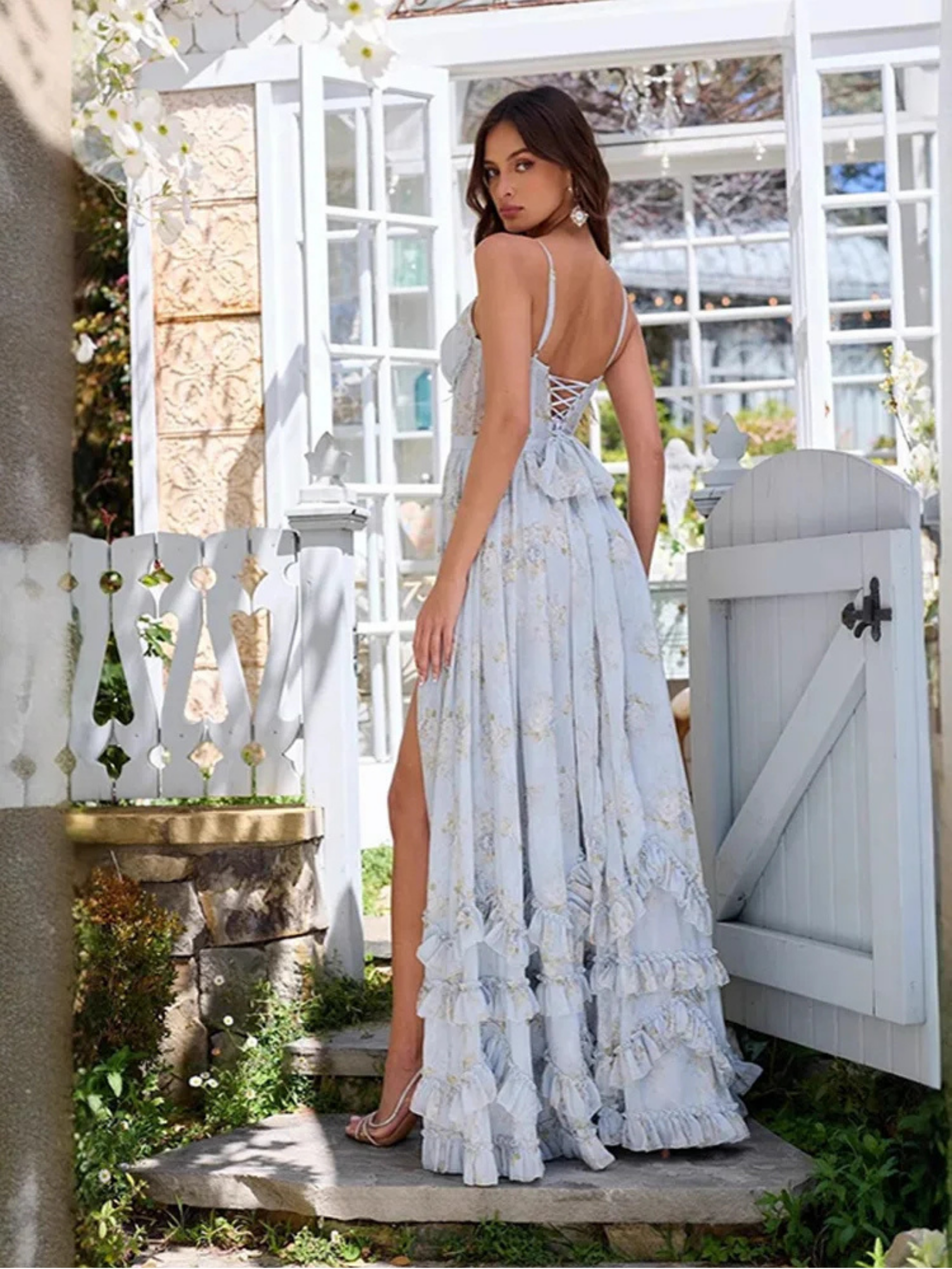 allia cross stitch long dress ZIMMERMANN Allia Cross Stitch Long Dress