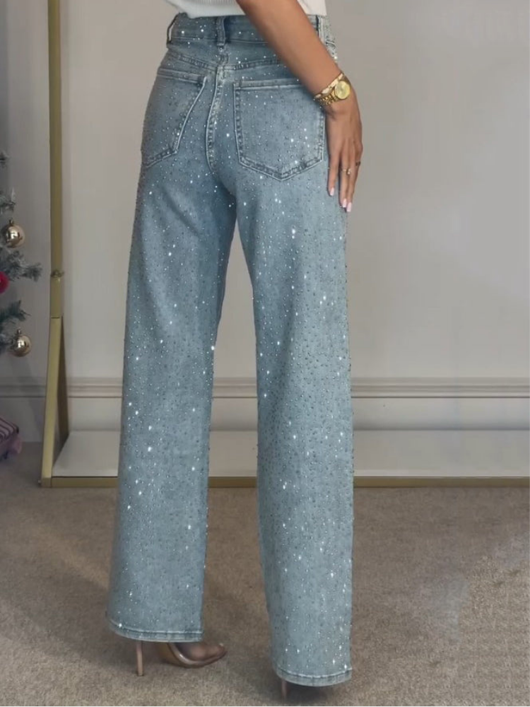Amelie Diamond Straight Leg Jeans