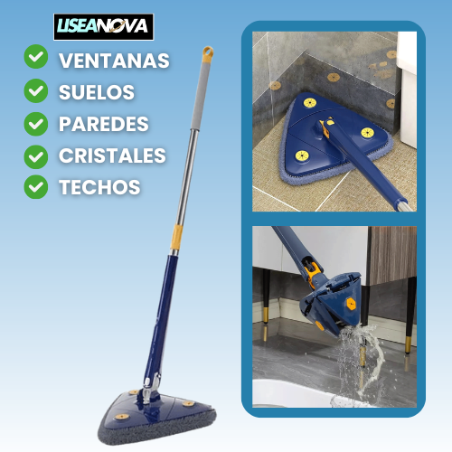 Fregona Triangular Para Limpieza FÁCIL ✨ + Cepillo GRATIS 🎁