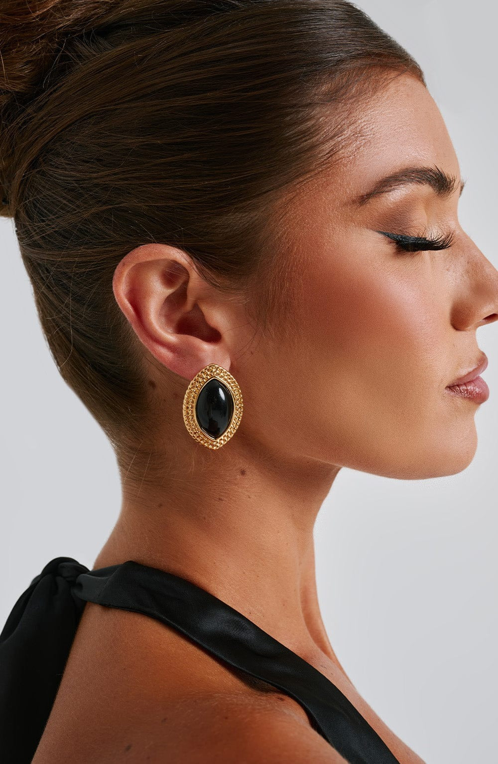 Orphic Earrings Black/Gold